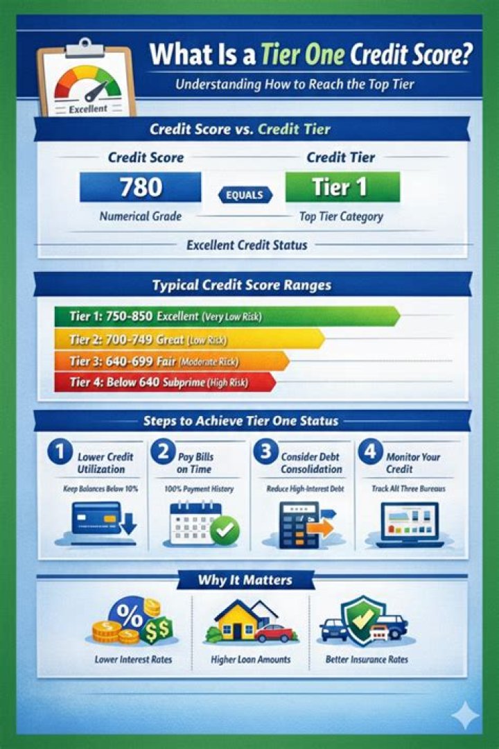 What is tier 1 credit score?