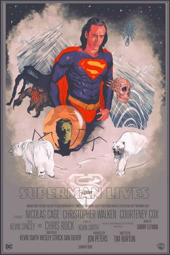 What Tim Burton Superman Lives looked like why didnt happen