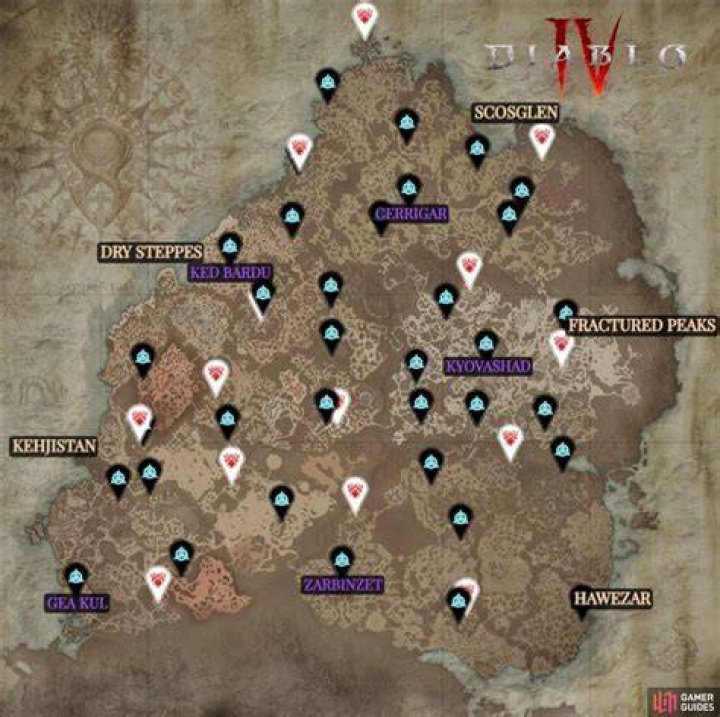 Where To Find All Stronghold Locations In Diablo 4