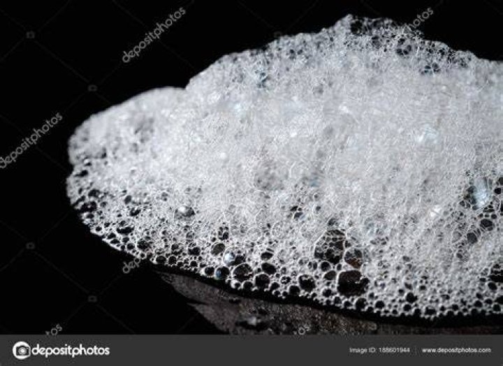 White soapy foam