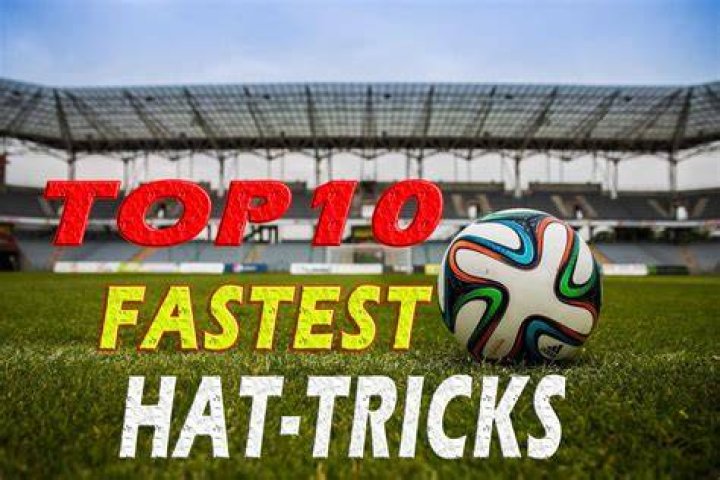 who has the fastest hat trick in football history