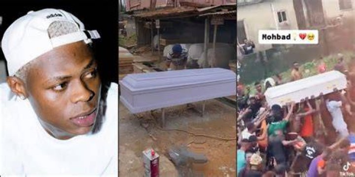 Wny Mohbad neck was bent inside the casket&mdash;Coffin Maker reveals (Photos