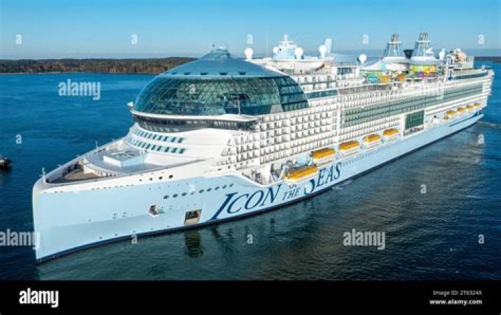 World’s new largest cruise ship Icon of the Seas sails in Finland