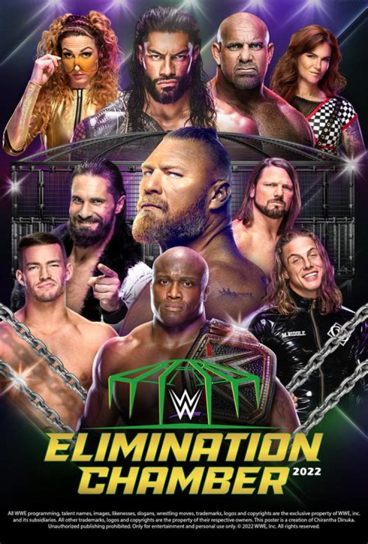 WWE Elimination Chamber 2022 Poster