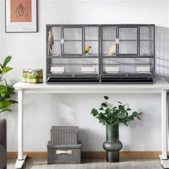 YAHEETECH Stackable Divided Bird Cage