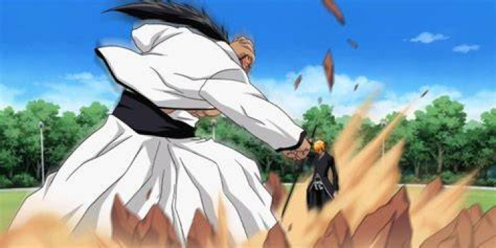 Yammy and Ichigo fighting in Bleach