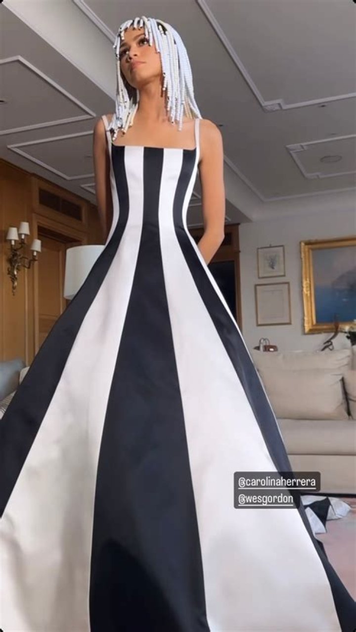 Zendaya Re-creates an Iconic Venus and Serena Williams Look in a Black and White Ball Gown