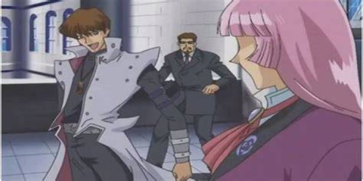 Zigfried being laughed at by Kaiba in Yu-Gi-Oh!