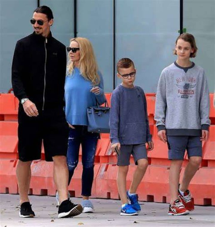 ZLATAN IBRAHIMOVIC HELENA SEGER CHILDREN MAXIMILIAN Editorial Stock