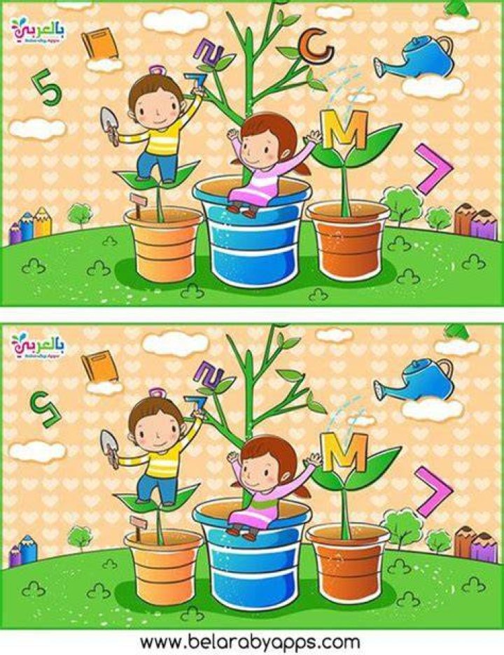العاب اختلافات .. اوجد الاختلاف بين الصورتين للاطفال