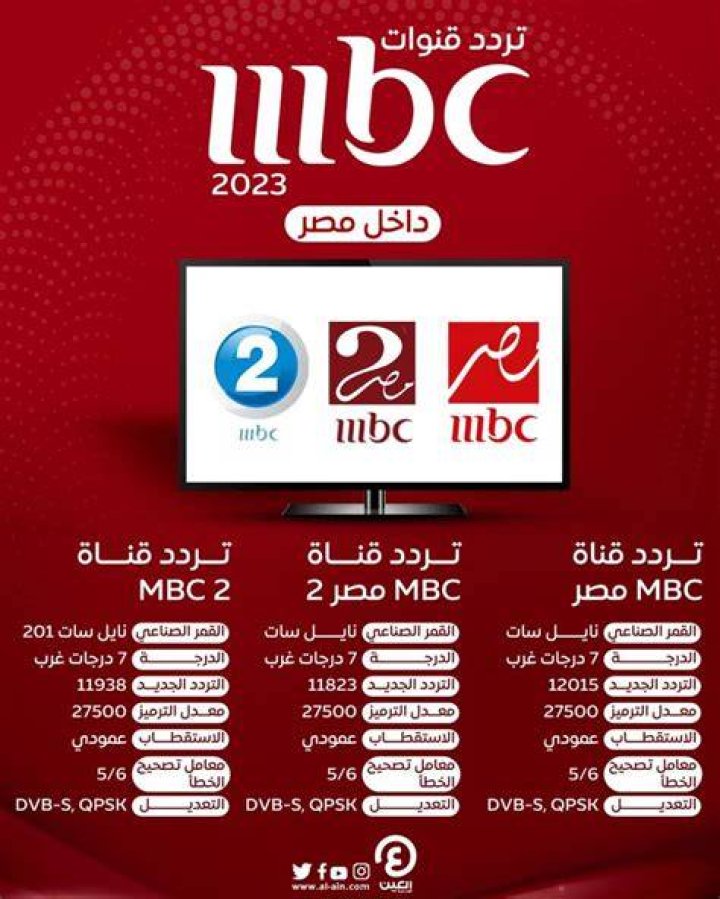 تردد قناة إم بي سي 3 MBC الجديد 2024