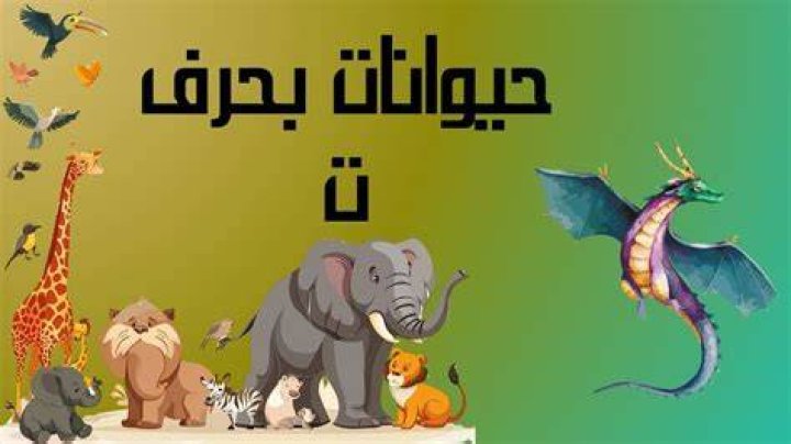 ما اسم حيوان بحرف التاء ت