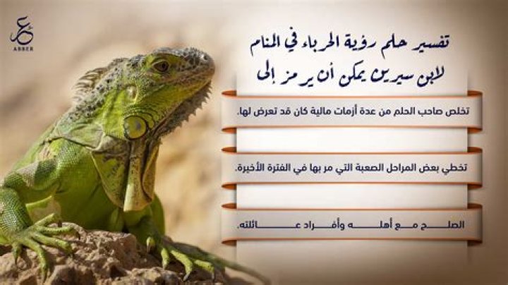 ما تفسير رؤية الحرباء في المنام