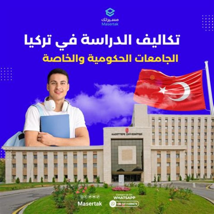 مصاريف تكاليف الدراسة في الجامعات الخاصة في تركيا 2024 اسعار الكليات
